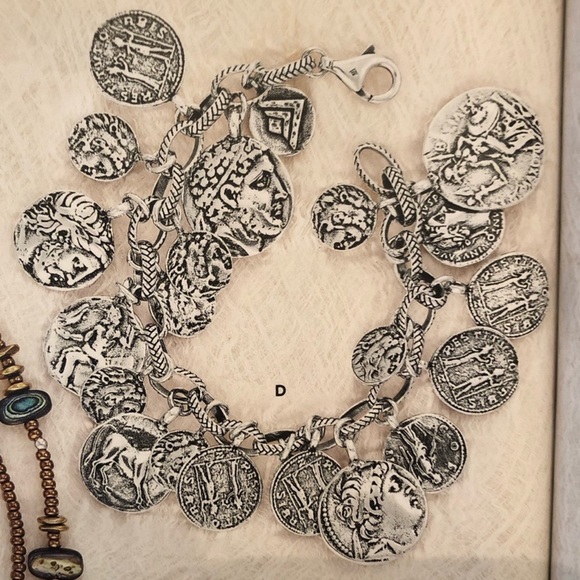 Silpada Bracelet Roman Coin RARE Sterling Silver B1624 - Picture 2 of 5